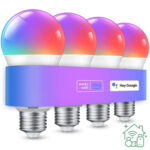 Multi-Color Smart A19 LED Bulbs (4-Pack)