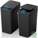 Touchless Motion-Sensor Bathroom Trash Can (2-Pack)